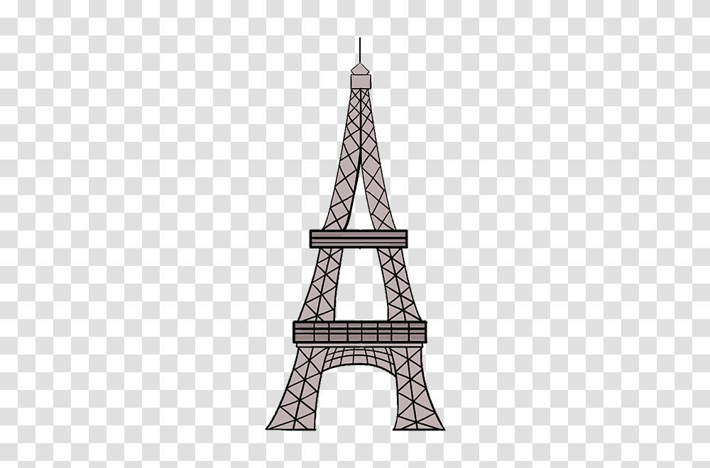 How To Draw The Eiffel Tower In A Few Easy Steps Easy Drawing Guides, Cable, Architecture, Building, Power Lines Transparent Png