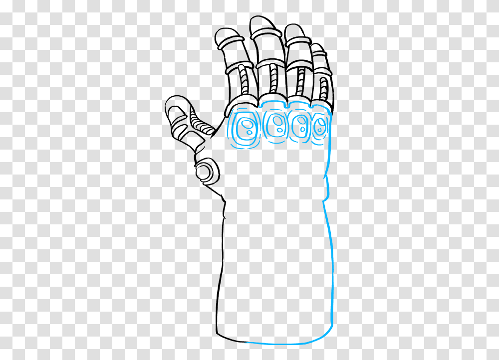 How To Draw The Infinity Gauntlet From The Avengers, Alphabet, Face Transparent Png