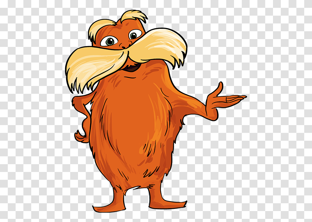 How To Draw The Lorax By Dr Lorax Dr Seuss Drawing, Animal, Mammal, Wildlife, Bird Transparent Png