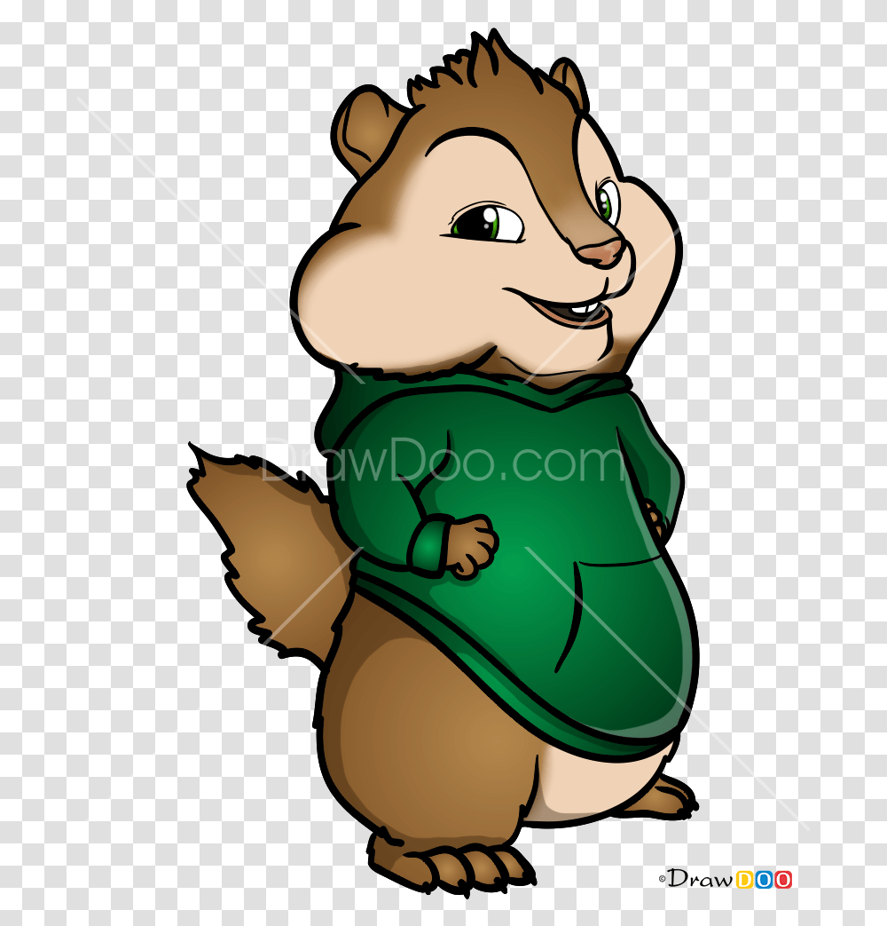 How To Draw Theodore Seville Alvin And Draw Alvin And The Chipmunks Theodore, Elf, Outdoors, Green, Vegetation Transparent Png