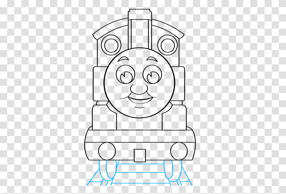 How To Draw Thomas The Train Cartoon, Gray, World Of Warcraft Transparent Png