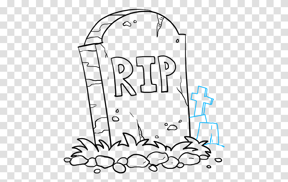 How To Draw Tombstone Easy To Draw Tombstone, Alphabet, Chair Transparent Png