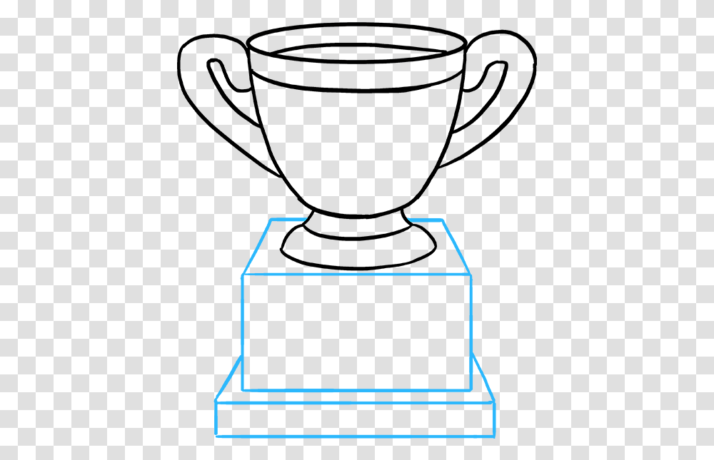 How To Draw Trophy Drawing Of A Small Trophy, Label, Plot Transparent Png