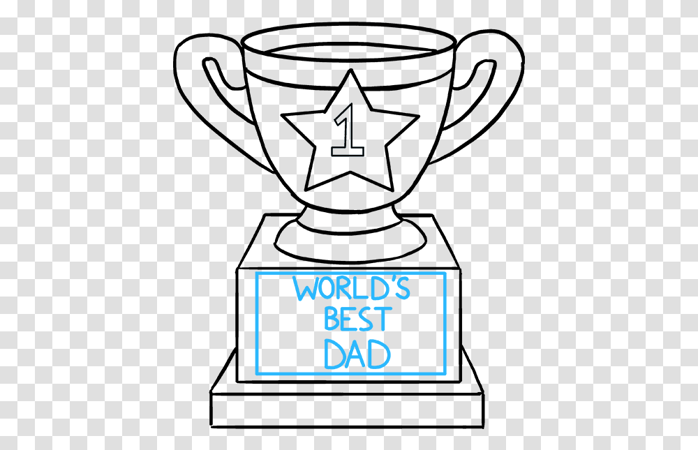 How To Draw Trophy Drawing Of A Trophy, Alphabet, Apparel Transparent Png