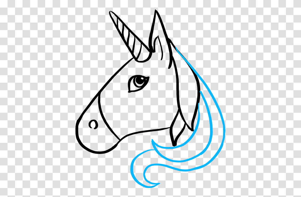 How To Draw Unicorn Emoji Emoji Unicorn Drawing Head, Plant, Label Transparent Png