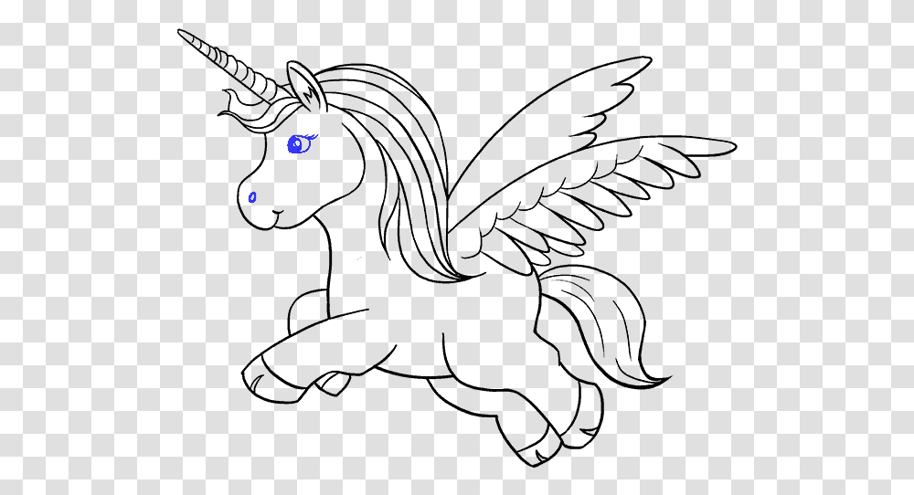 How To Draw Unicorn Unicorn Black And White, Outdoors, Nature, Light, Flare Transparent Png