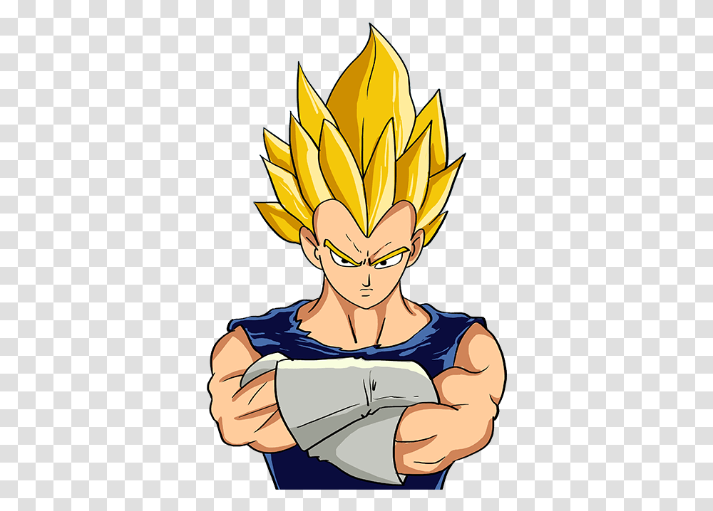 How To Draw Vegeta From Dragon Ball Dragon Ball Z Vegeta Drawing, Plant, Book, Person, Human Transparent Png