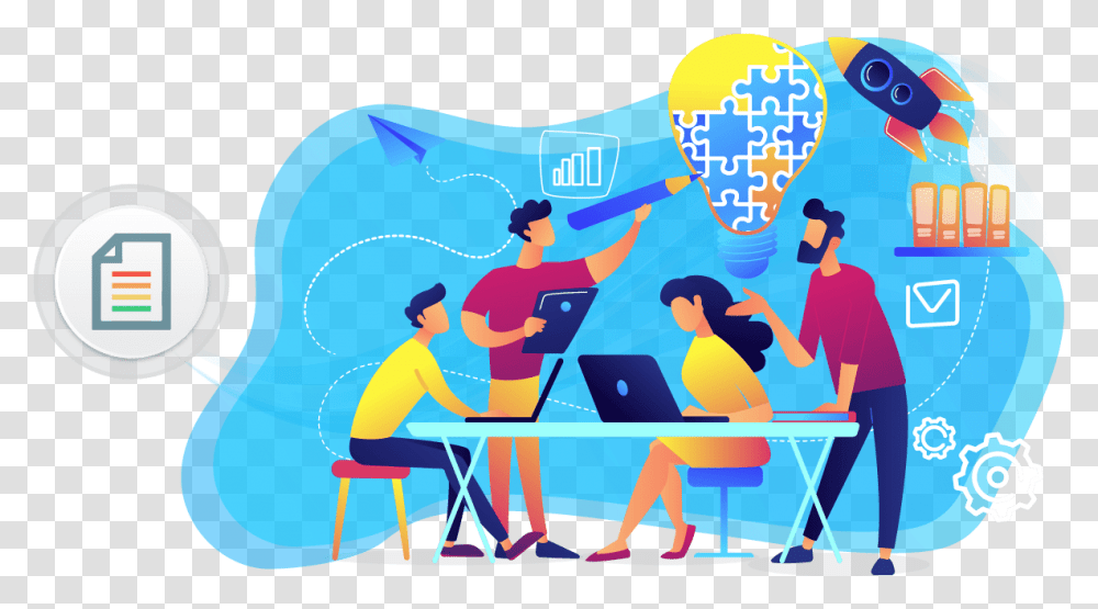 How To Gain Employee Engagement Team Collaboration Landing Page, Person, Bird, Sitting Transparent Png