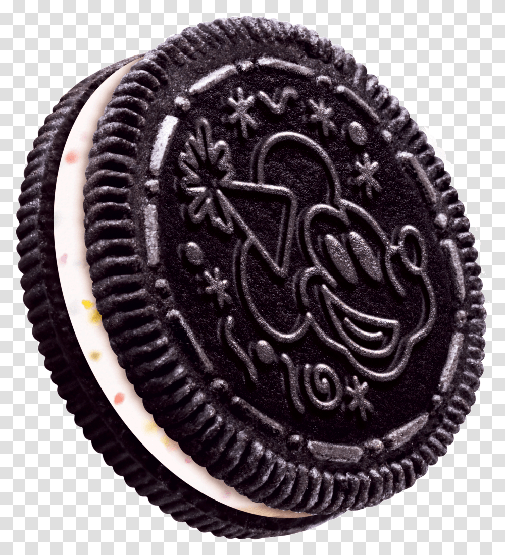 How To Get Oreo S New Mickey Mouse Cookies In Honor Oreo Mickey Mouse Logo, Coin, Money, Meal, Food Transparent Png