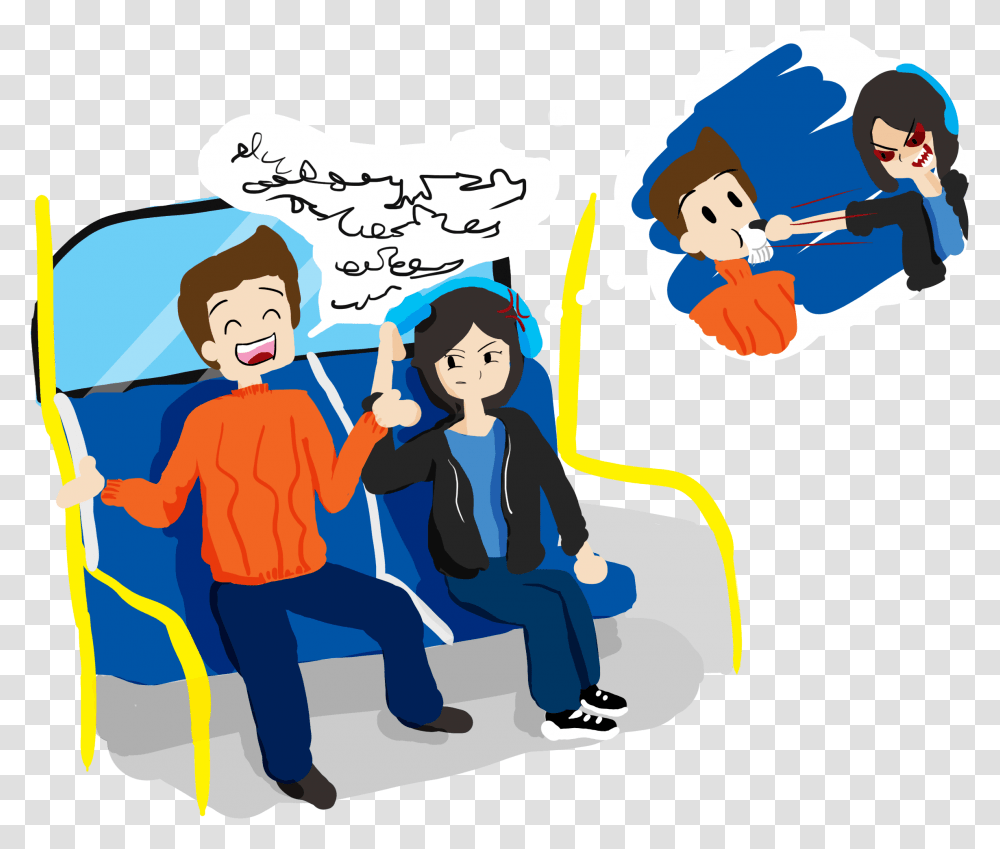 How To Get People Talk In The Bus, Person, Graphics, Art, Crowd Transparent Png