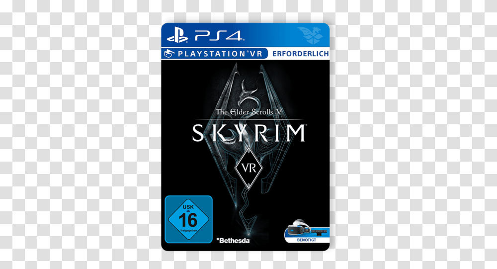 How To Get Skyrim Vr Ps4 Open Up A Box Cover, Text, Symbol, Face, Logo Transparent Png