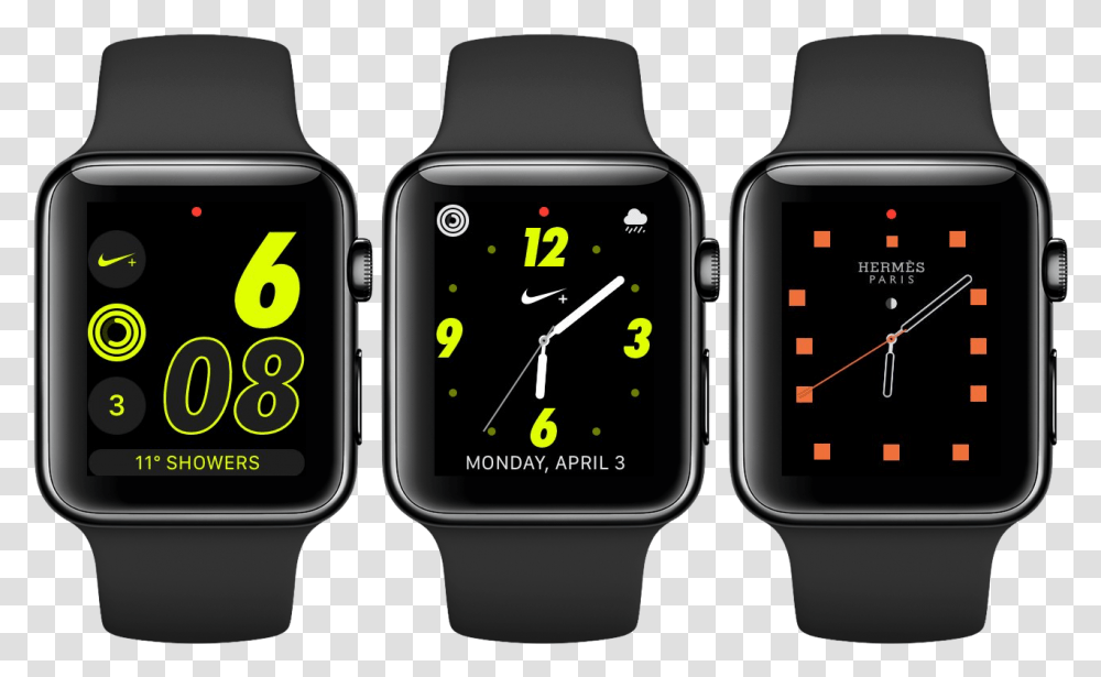 How To Get The Herms And Nike Watch Faces Change Move Goal On Apple Watch, Wristwatch, Clock Tower, Architecture, Building Transparent Png