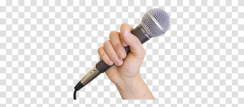 How To Hold A Microphone Chicago Recording Studio Jungle Ae Hand Holding Microphone, Person, Human, Electrical Device, Finger Transparent Png