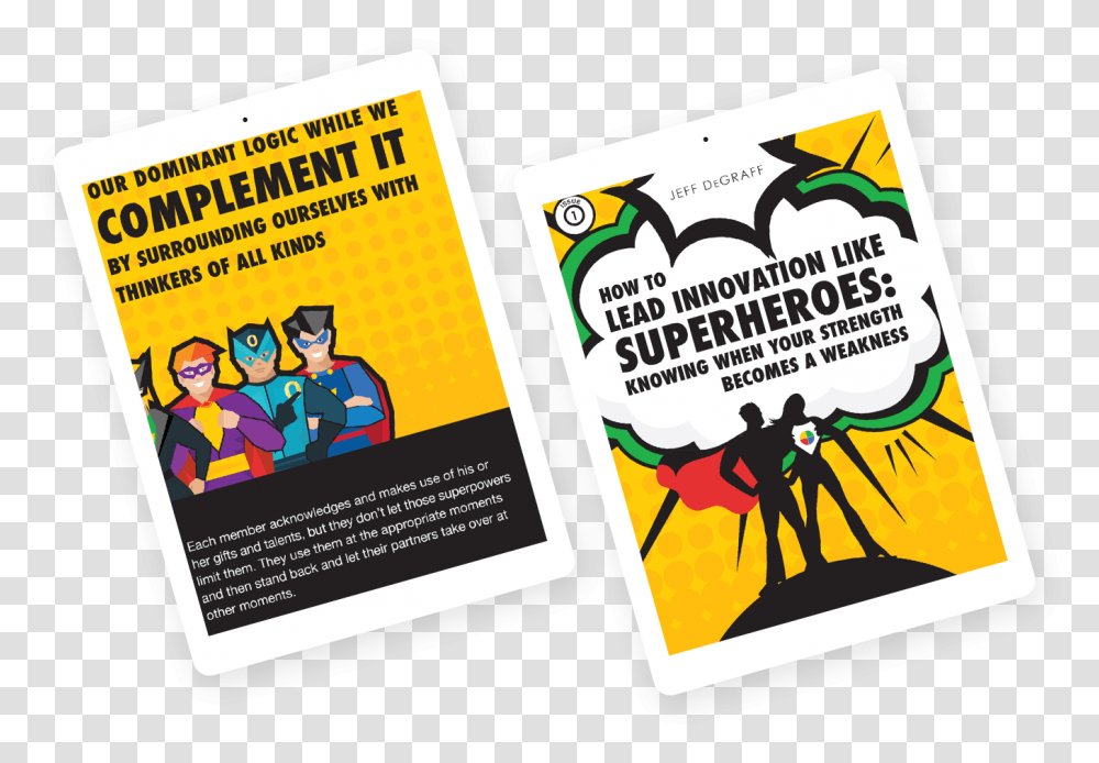 How To Lead Innovation Like Superheroes Graphic Design, Flyer, Poster, Paper, Advertisement Transparent Png