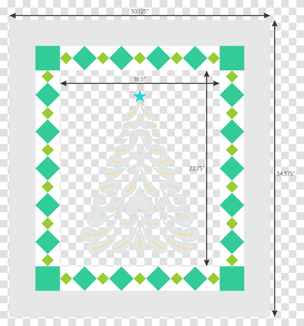 How To Make A Diamond Border Christmas Tree, Plant, Ornament, Pattern Transparent Png