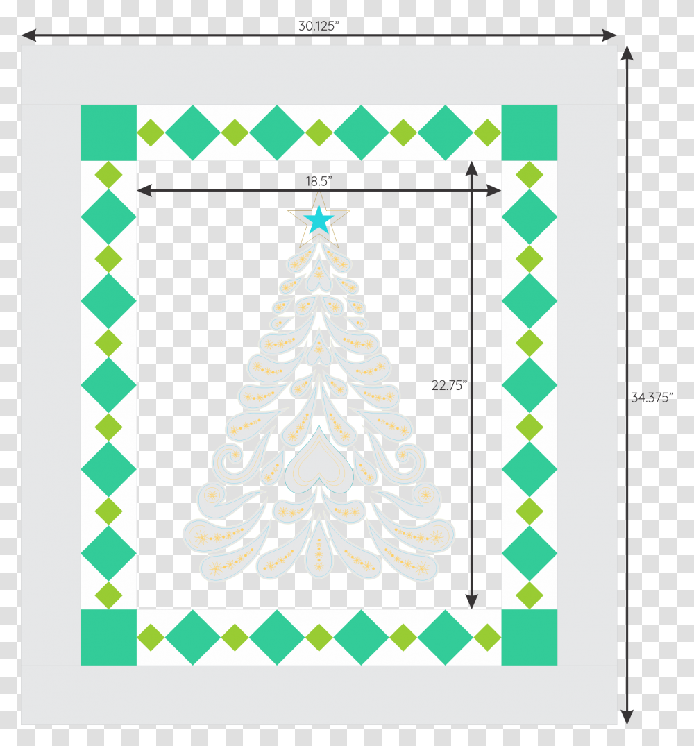 How To Make A Diamond Border For A Quilt Meaning Christmas Tree, Ornament, Plant, Rug, Pattern Transparent Png