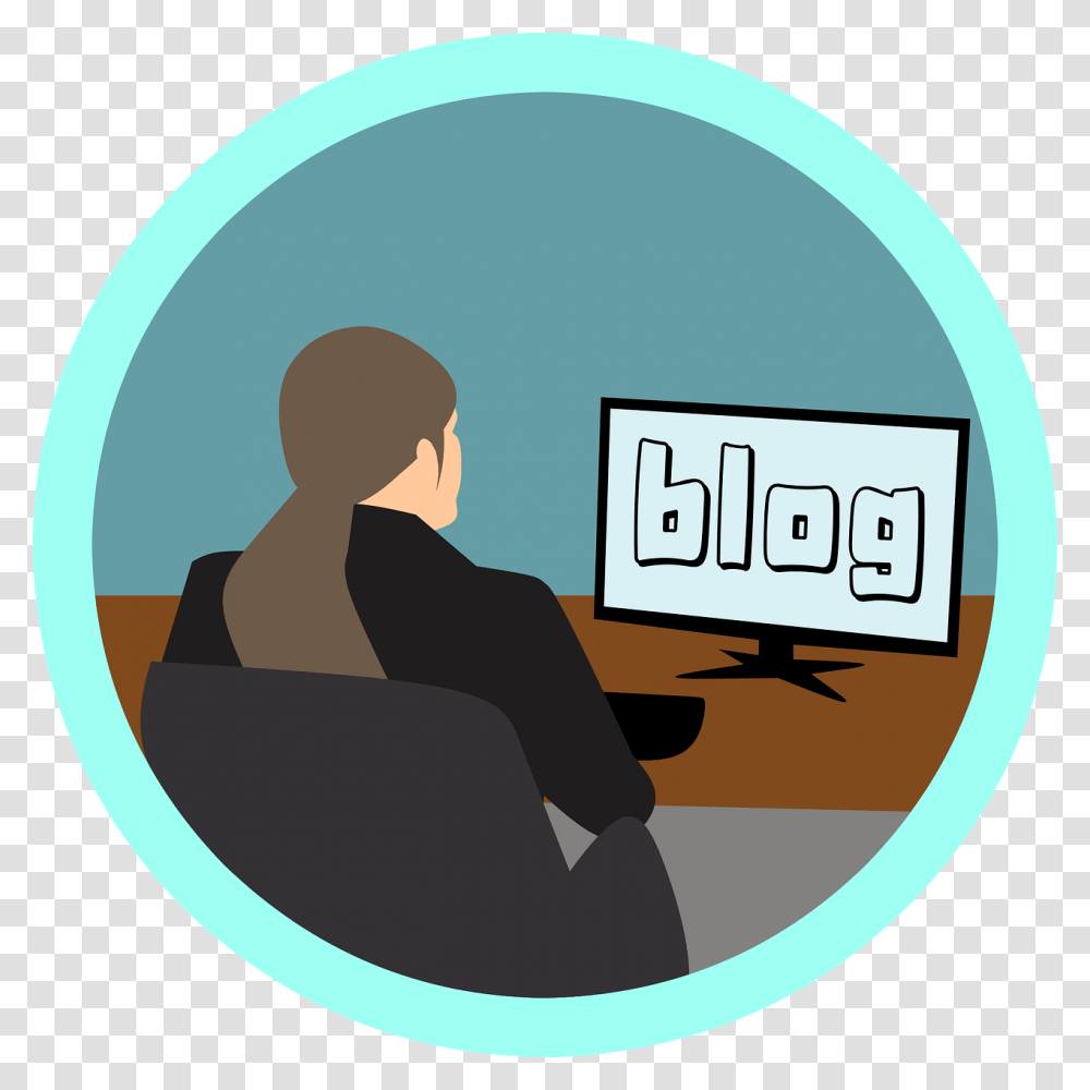 How To Make Money Through Blogging Video Tutoriales, Person, Sitting, Label Transparent Png