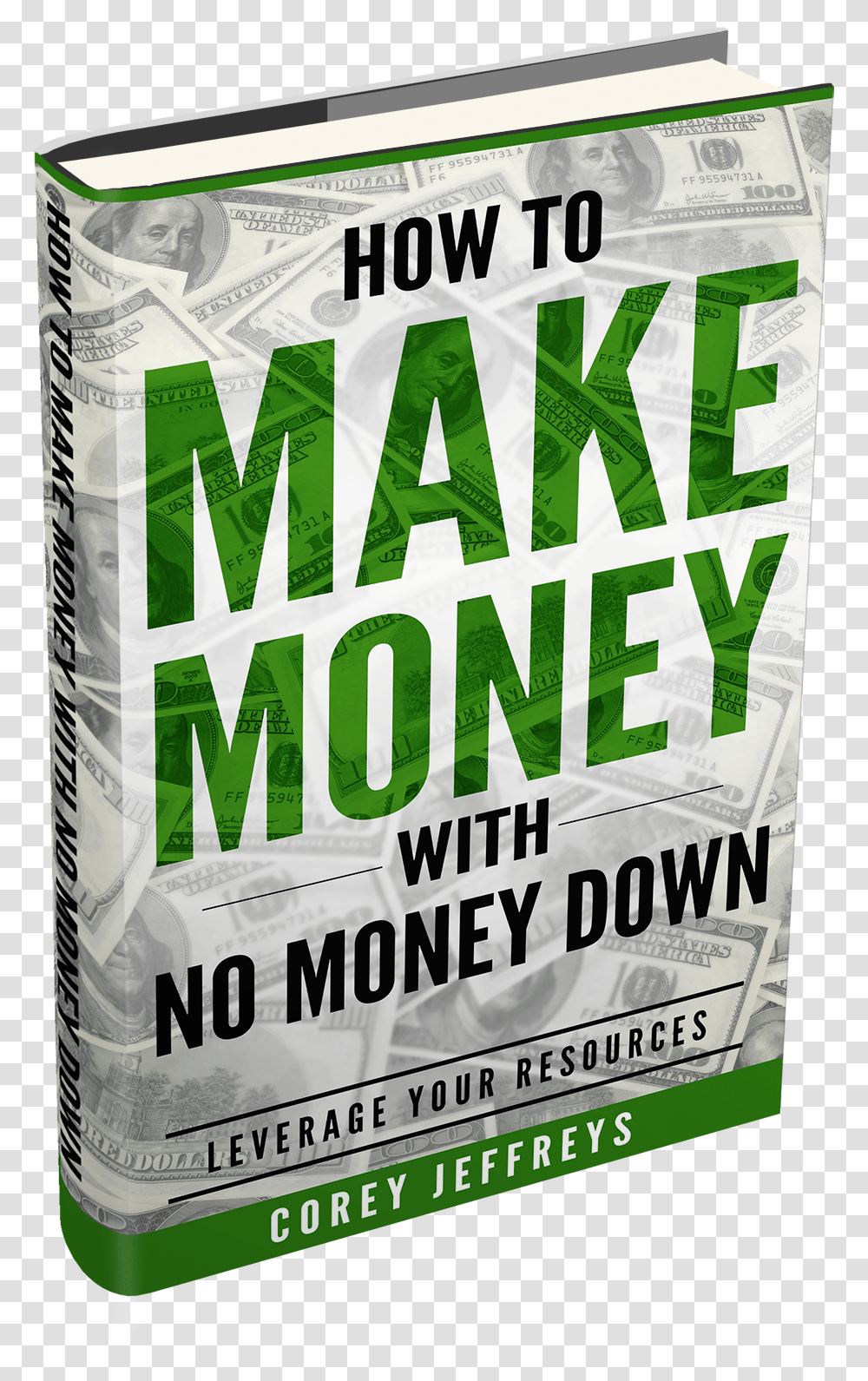 How To Make Money With No Down Book Cover, Advertisement, Poster, Flyer, Paper Transparent Png