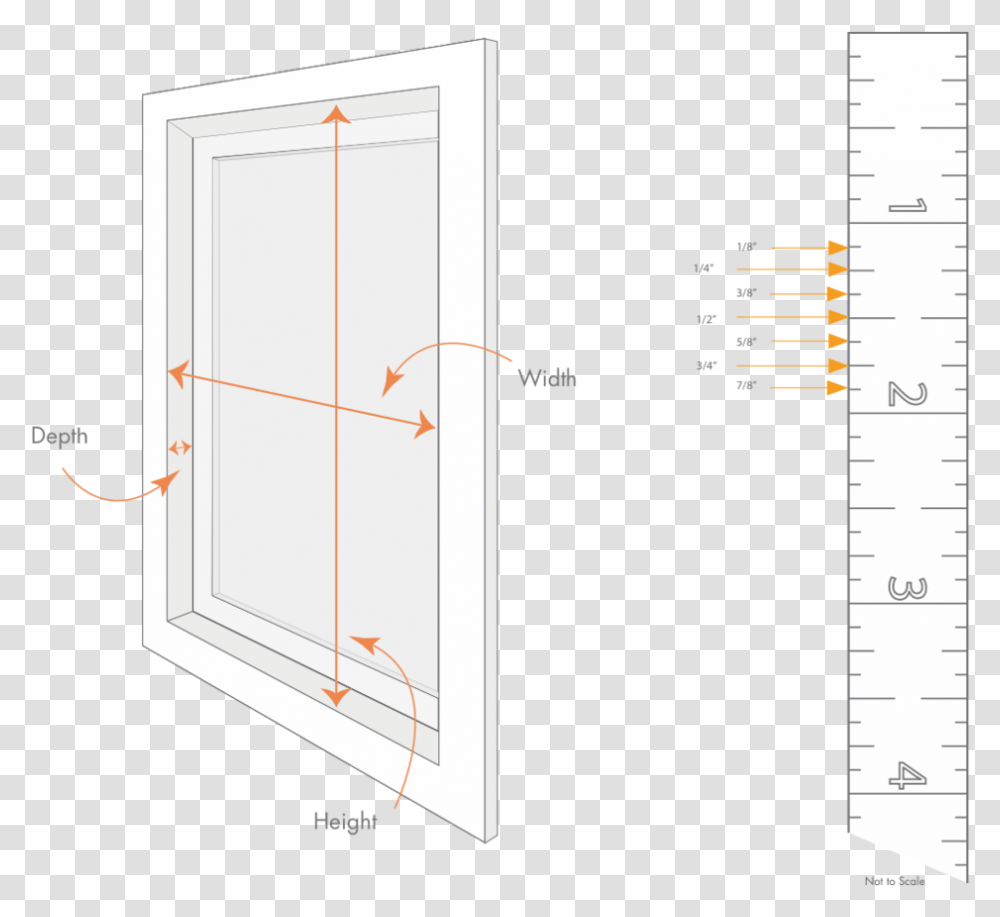 How To Measure Your Window Shades, Plot, Door, Diagram, Plan Transparent Png