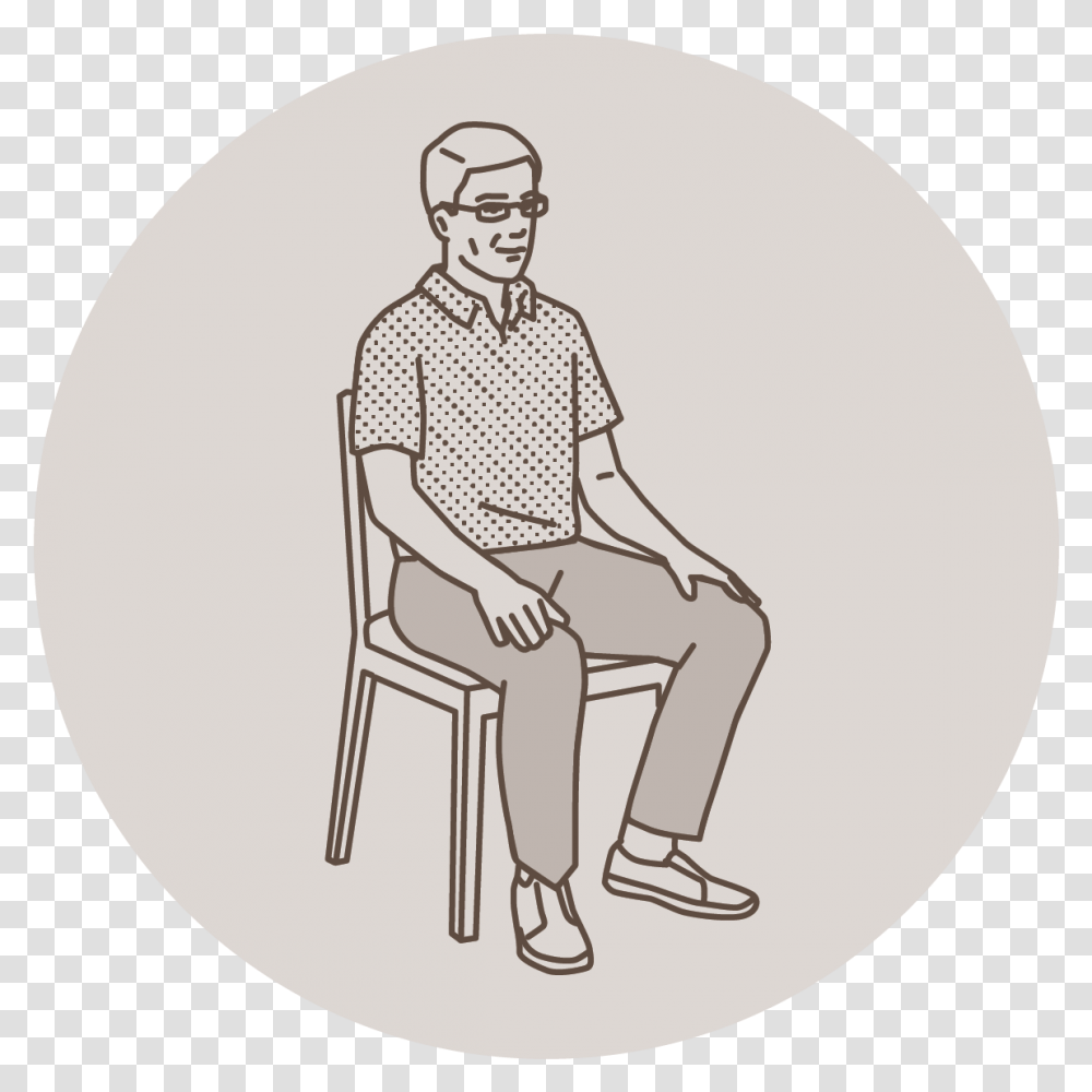 How To Meditate Mindful Sitting, Person, Furniture, Drawing, Art Transparent Png