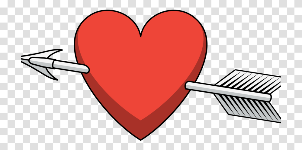 How To Move On From The Valentine's Day Break Up Heart With Arrow, Cushion, Pillow Transparent Png