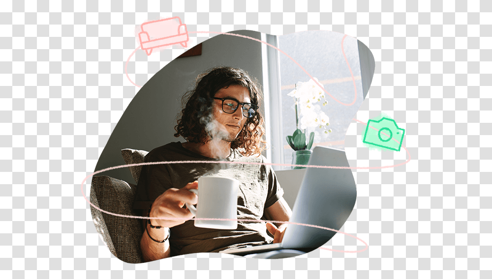 How To Overcome The Common Difficulties When Teaching Girl, Person, Coffee Cup, Glasses, Face Transparent Png