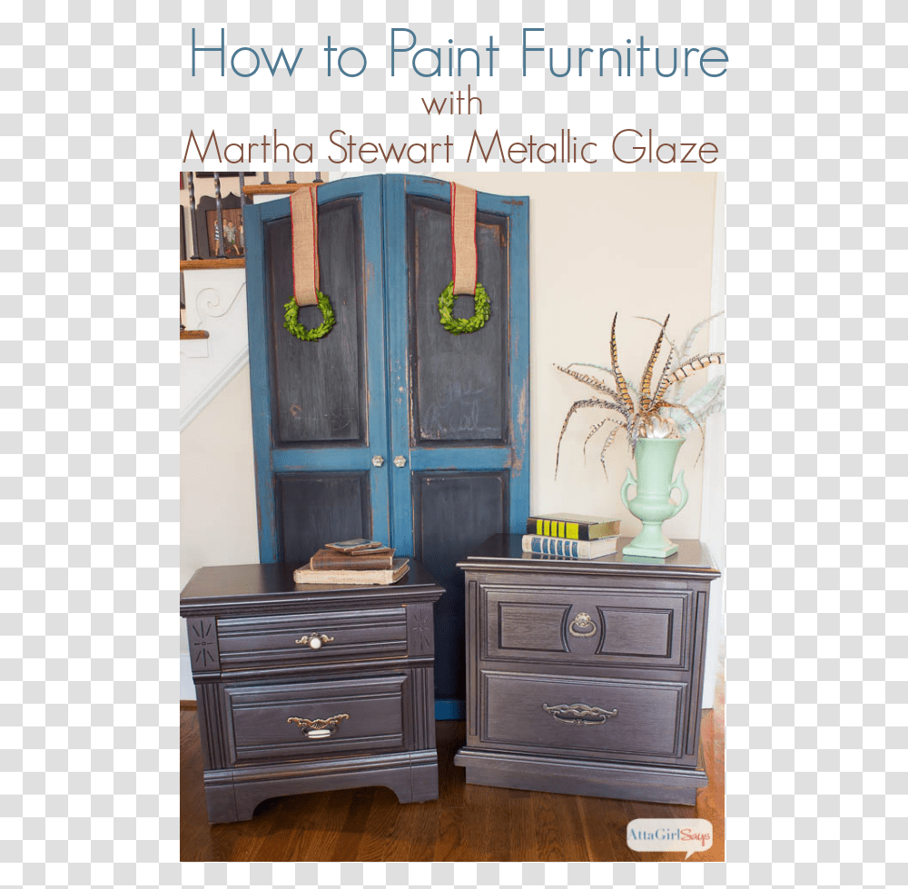 How To Paint Furniture With Martha Stewart Metallic Martha Stewart Furniture Paint, Sideboard, Cabinet, Dresser, Cupboard Transparent Png