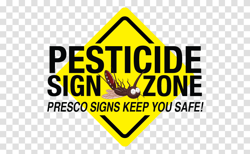 How To Properly Mark Pesticide Application Areas For Traffic Sign, Logo, Wasp Transparent Png