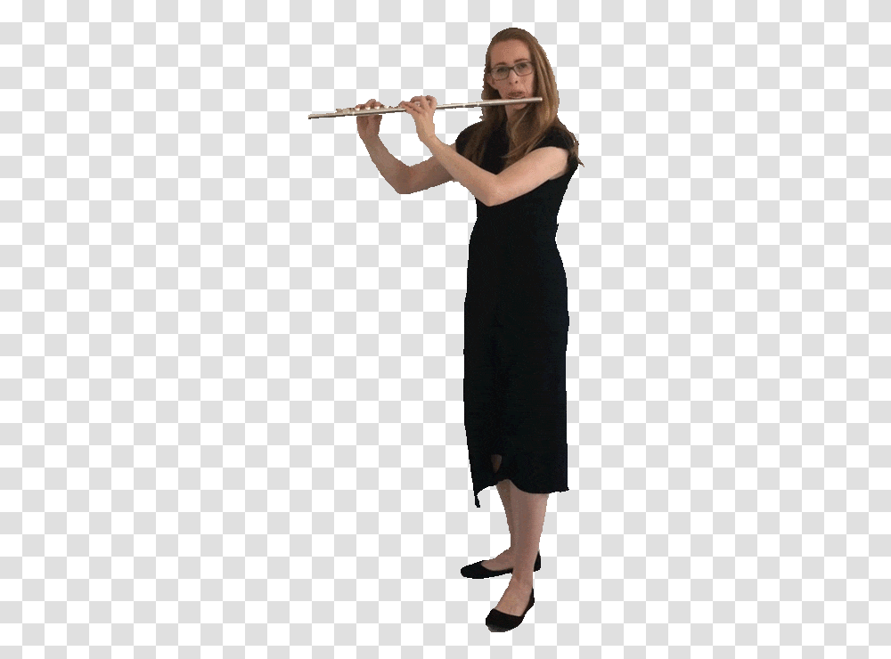How To Quickly Improve Your Flute Playing Basic Dress, Person, Sleeve, Clothing, Long Sleeve Transparent Png