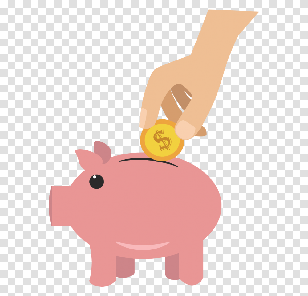 How To Save Money In College Saving Money Cartoon, Piggy Bank Transparent Png
