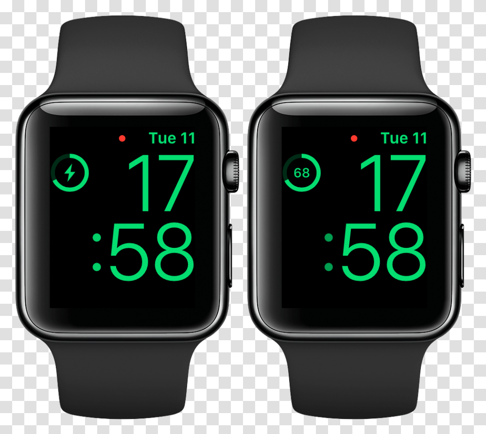 How To See Battery Percentage When Apple Watch Series 4 Siri Watch Face, Digital Watch, Wristwatch Transparent Png