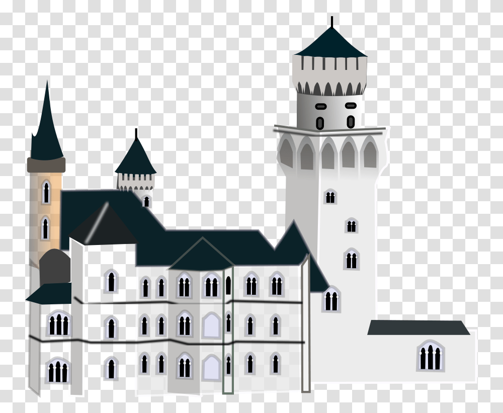 How To Set Use Neuschwanstein Castle Clipart Castle Clip Art, Architecture, Building, Tower, Dome Transparent Png