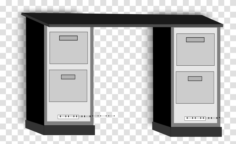 How To Set Use Office Table Clipart Download Office Cabinet Clipart, Furniture, Mailbox, Letterbox, Drawer Transparent Png