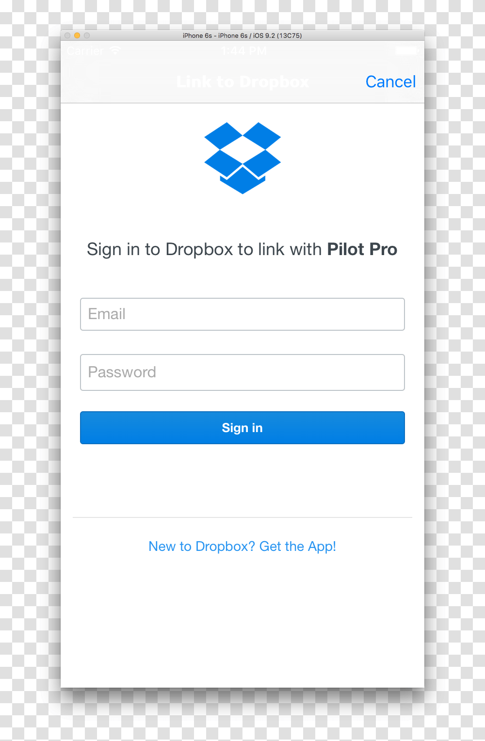 How To Style Ios Navigation Bar In Dropbox Connection Screen, Page, Electronics, File Transparent Png