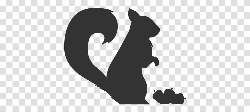 How To Take Care Of A Baby Squirrel Silhouette Of Woodland Animals, Stencil, Mammal, Art, Text Transparent Png
