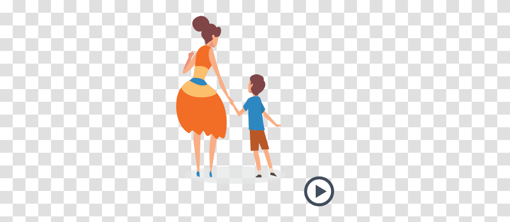 How To Talk To Your Child About Their Diagnosis With Mom Holding Hand Cartoon, Person, Human, People, Family Transparent Png