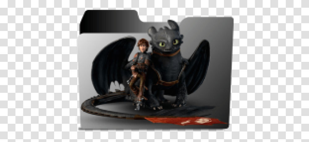 How To Train Your Dragon Folder Icon Free Download Designbust Train Your Dragon Black Dragon, Person, Human, Figurine, Duel Transparent Png