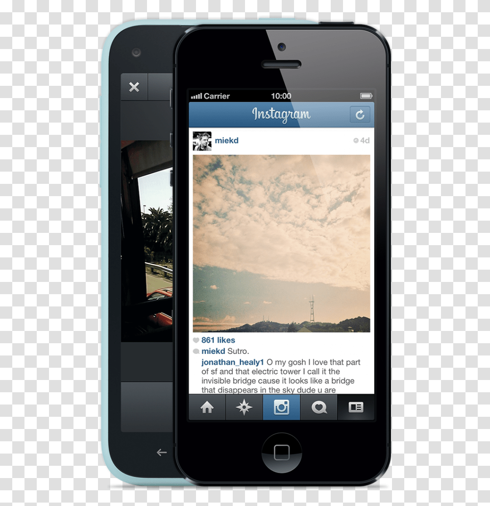 How To Use Instagram App Instagram On Cell Phone, Mobile Phone, Electronics, Iphone, Advertisement Transparent Png