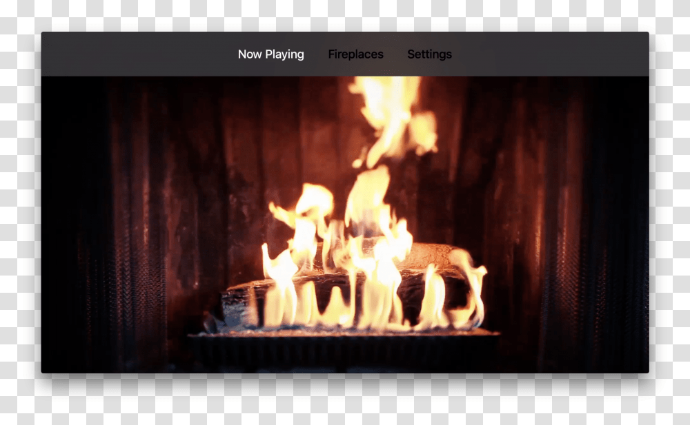 How To Use Your Apple Tv To Have A Merry Siri Christmas Flame, Fireplace, Indoors, Hearth, Bonfire Transparent Png