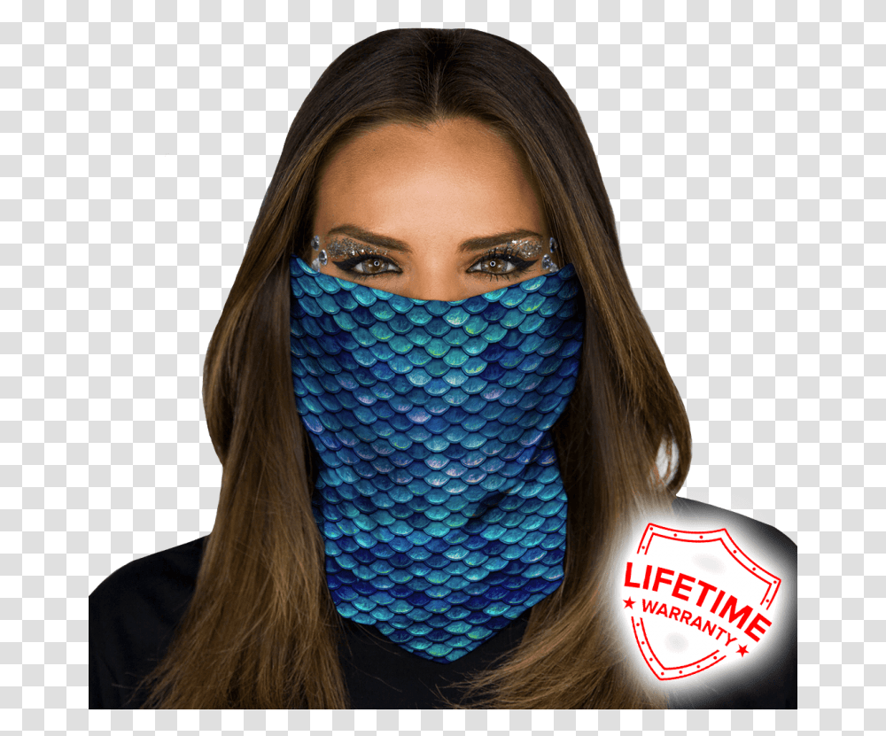 How To Wear Face Shield As 0005 Headband Girl, Apparel, Hat, Person Transparent Png