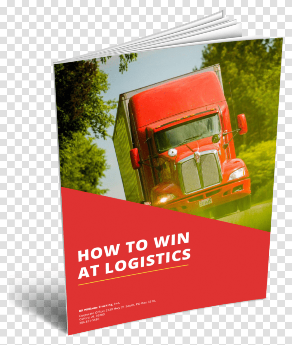How To Win At Logistics Ebook Cover Flyer, Truck, Vehicle, Transportation, Advertisement Transparent Png
