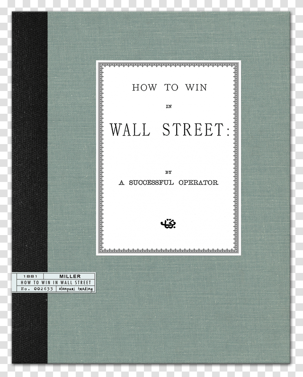 How To Win In Wall Street By A Successful Operator Paper, Book, Home Decor, Novel Transparent Png