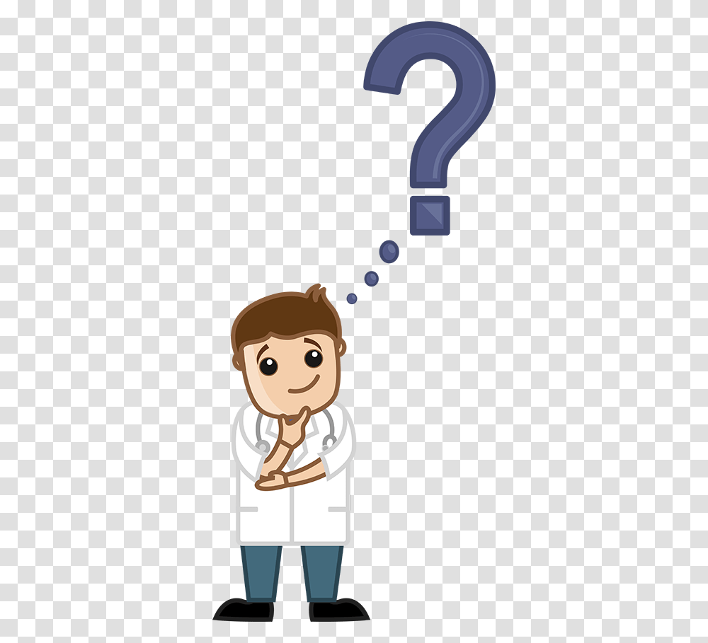How To Work Freelance In Home Cartoon Confused, Doctor, Slingshot Transparent Png