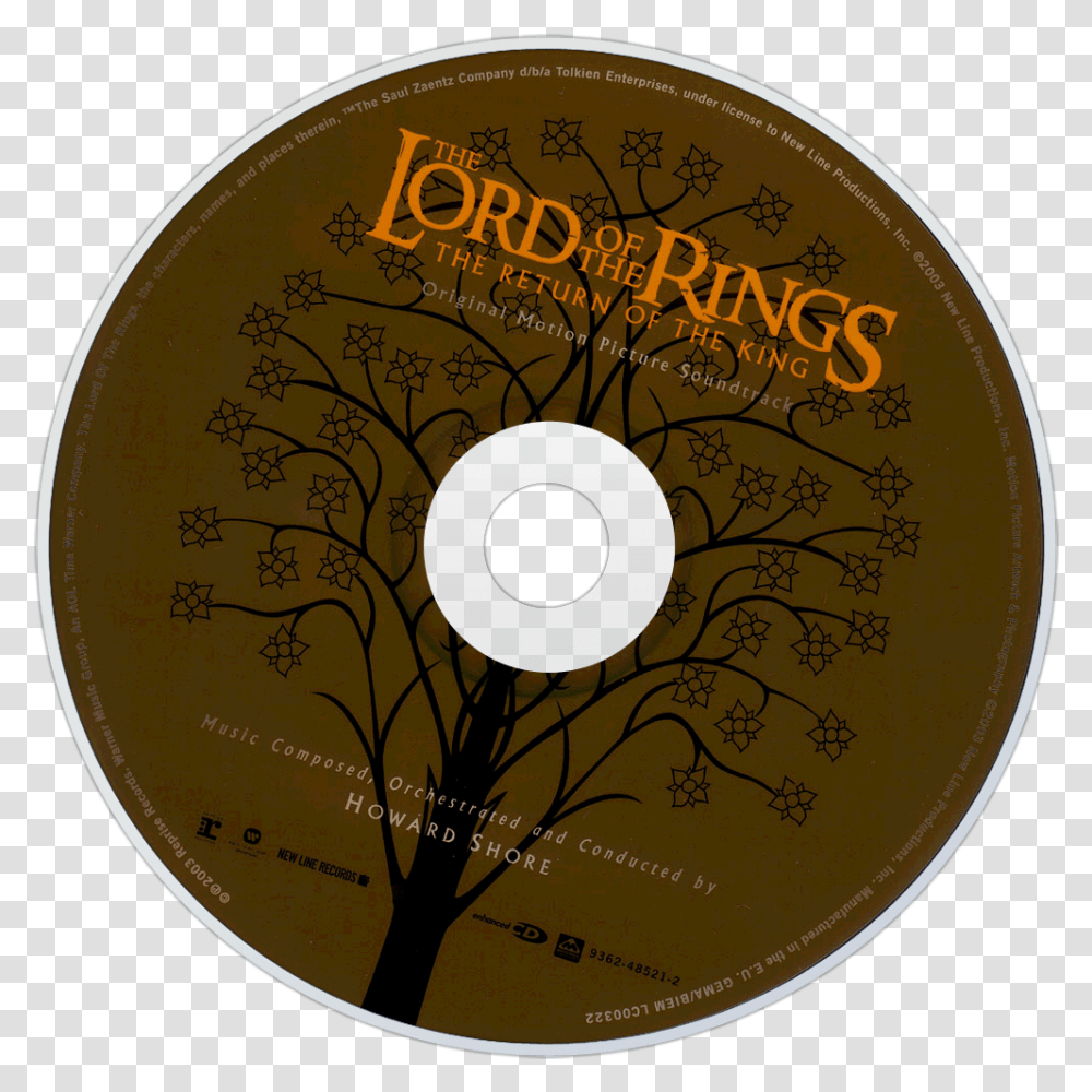 Howard Shore Lord Of The Rings, Disk, Dvd Transparent Png