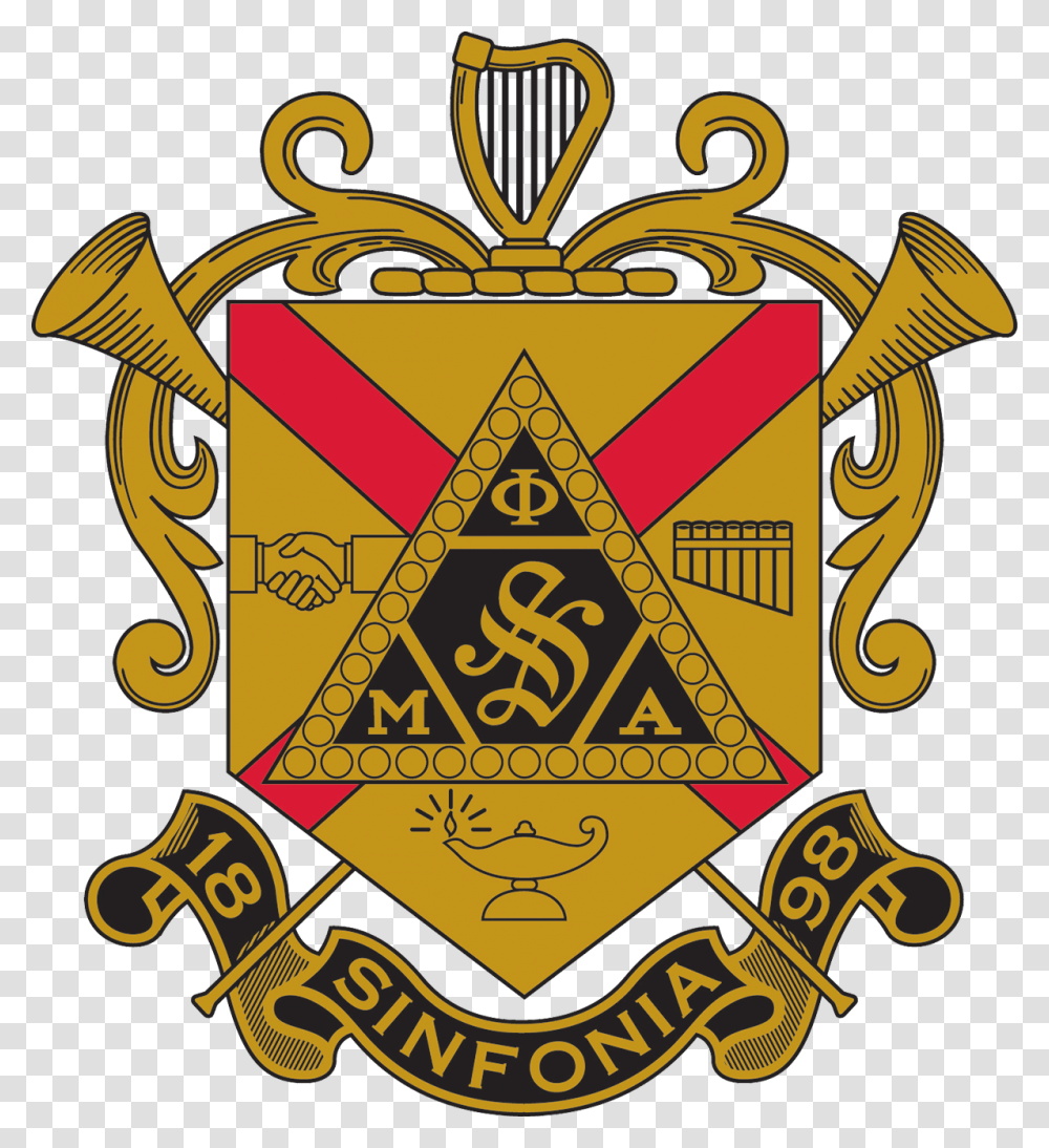 Howard University Logo Phi Mu Alpha Sinfonia Crest, Armor, Emblem, Trademark Transparent Png