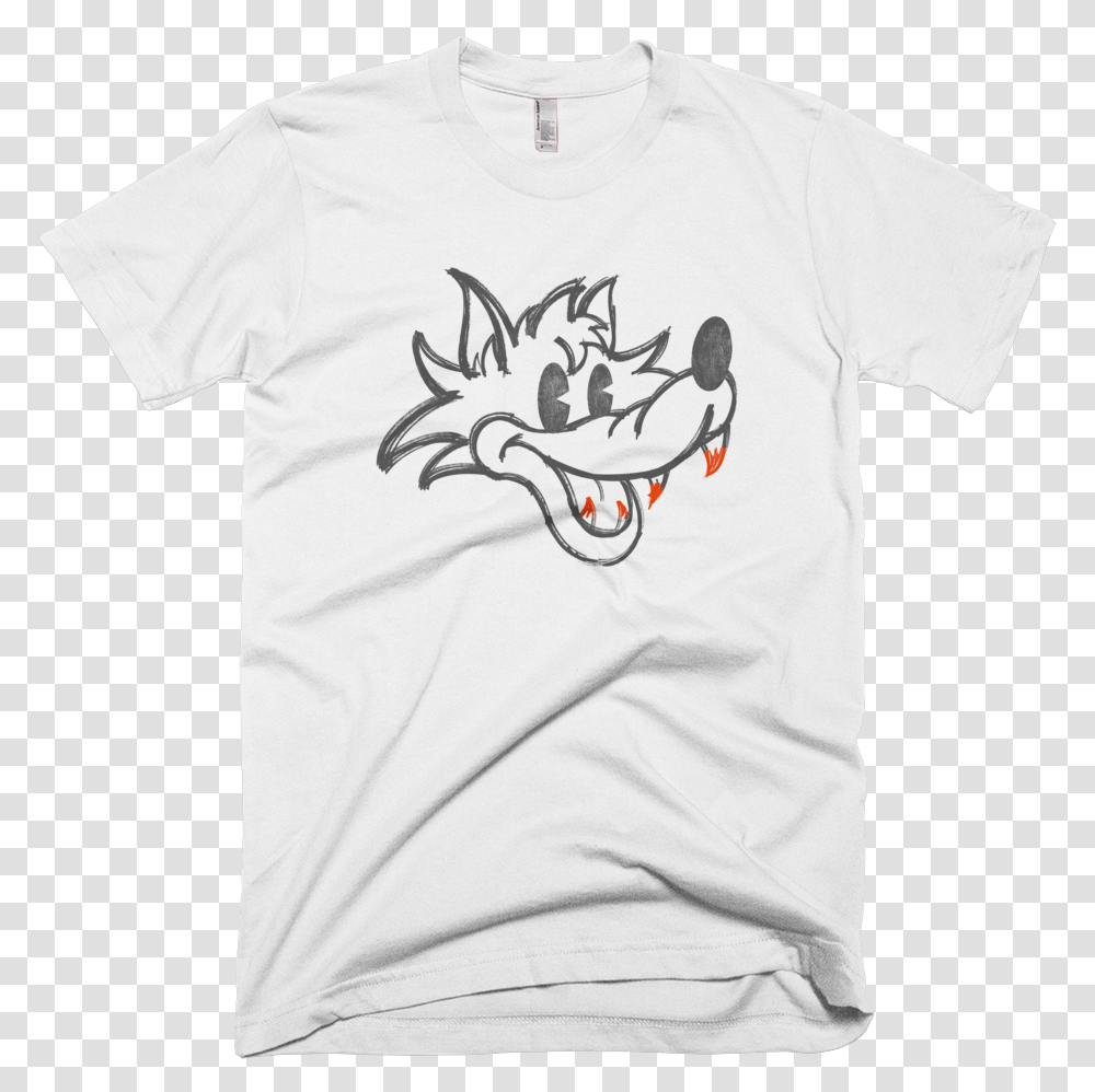 Howl Vintage Wolf Illustration Cartoon Mickey Mouse Neoliberal T Shirt, Apparel, T-Shirt Transparent Png