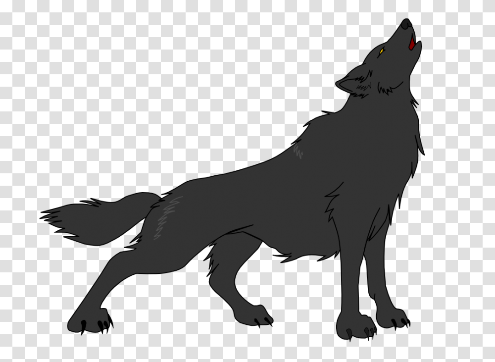 Howling Wolf, Animal, Mammal, Silhouette, Dinosaur Transparent Png