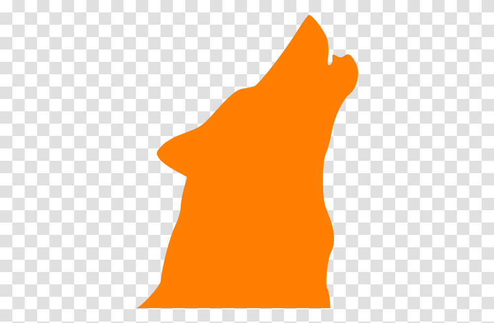 Howling Wolf Orange Clip Art, Silhouette, Apparel, Animal Transparent Png