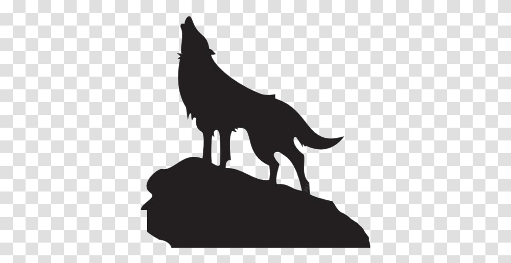 Howling Wolf Silhouette Vector Wolf Howling Clipart, Mammal, Animal, Wildlife, Coyote Transparent Png