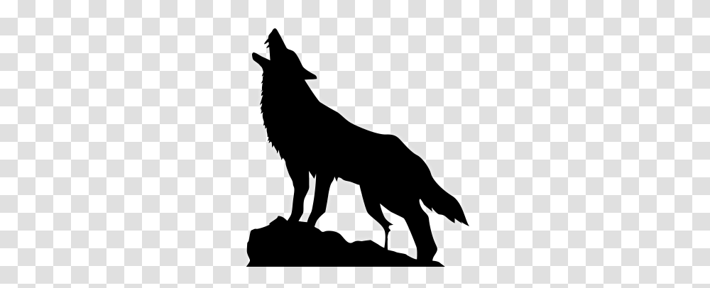 Howling Wolf, Stencil, Mammal, Animal, Horse Transparent Png